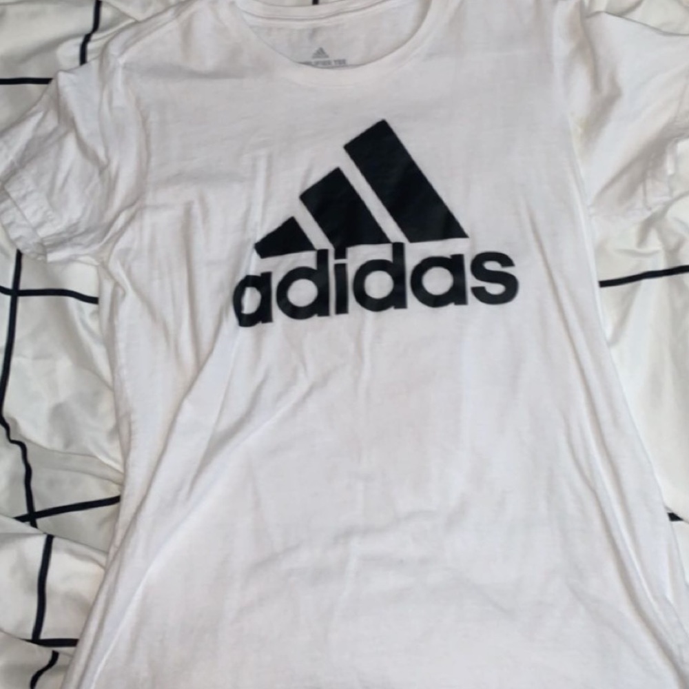 White Adidas T-Shirt